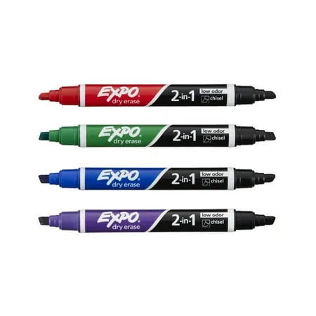 Expo 2-in-1 Dry Erase Markers