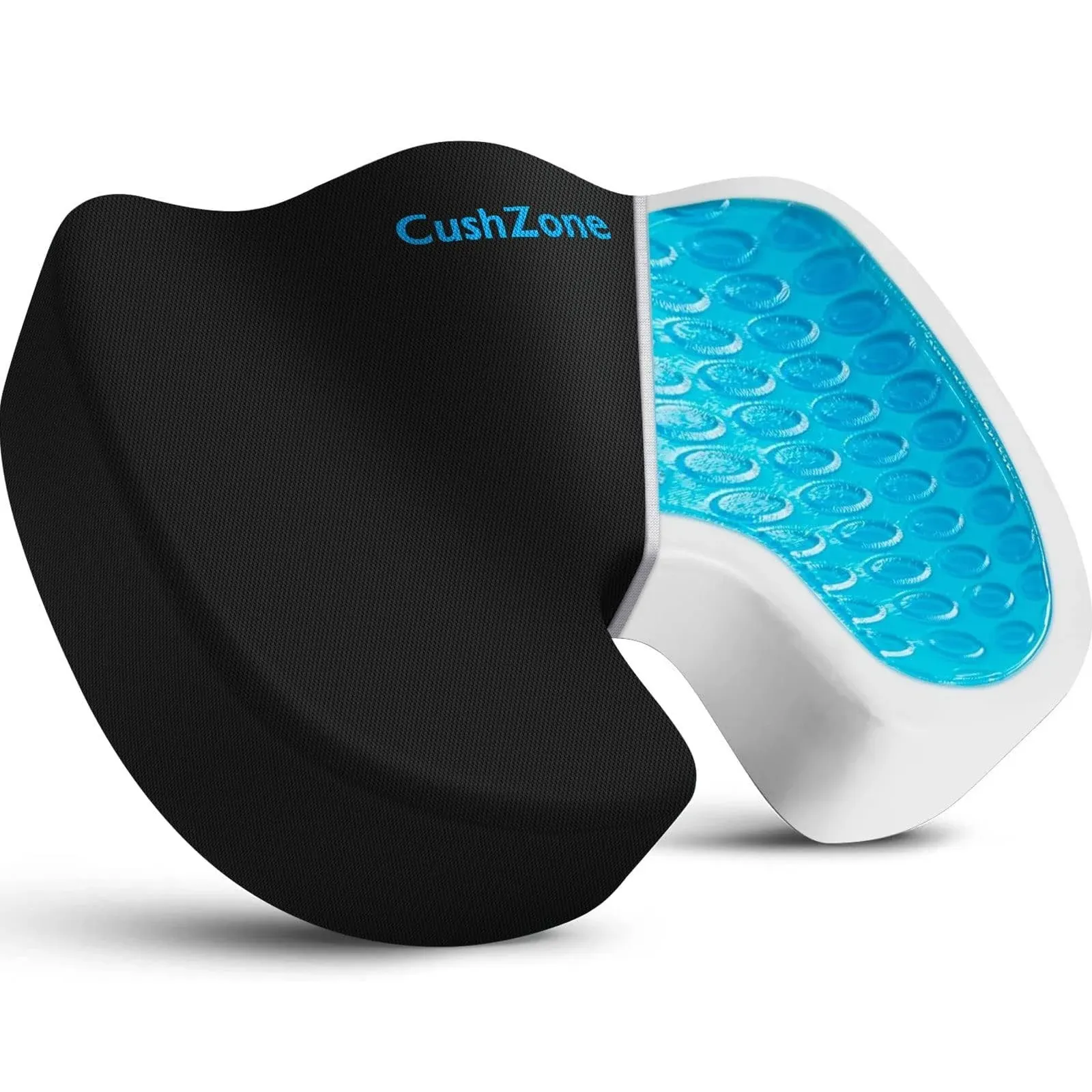 CushZone Gel Seat Cushion Large Office Chair Cushion for All-Day Sitting - Back,Sciatica,Coccyx,Tailbone Pain Relief - Son,Husba