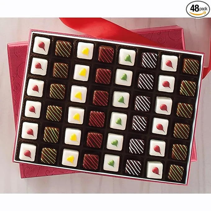 The Swiss Colony Liqueur Petits Fours - Gourmet Mini Layer Cakes, Assorted Amaretto, Rum, Coffee Liqueur, and Irish Coffee Flavors, Holiday Gift Pack of 24