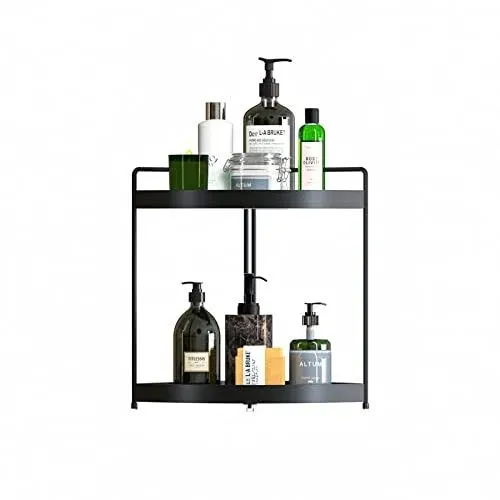 HANGXIN 2-Tier Bathroom Organizer Countertop, Corner Countertop... 