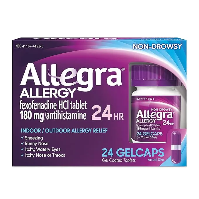 Allegra 24hr Gelcaps Size 24ct Allegra 24hr Gelcaps 24ct