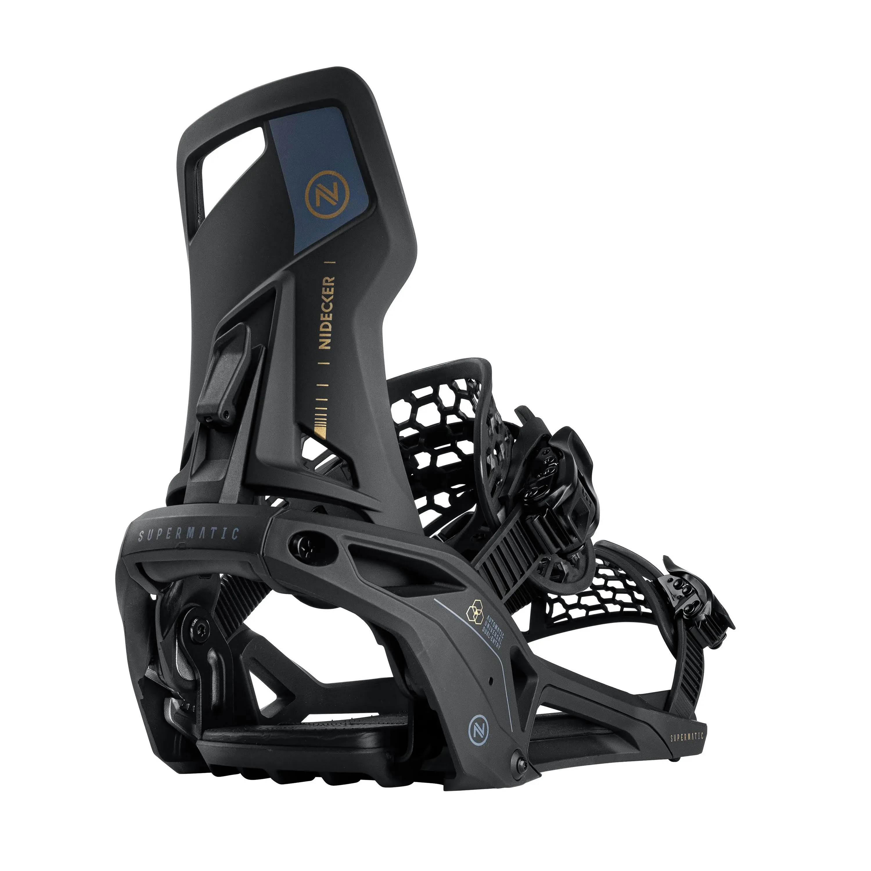 Nidecker Supermatic Snowboard Bindings Black / L