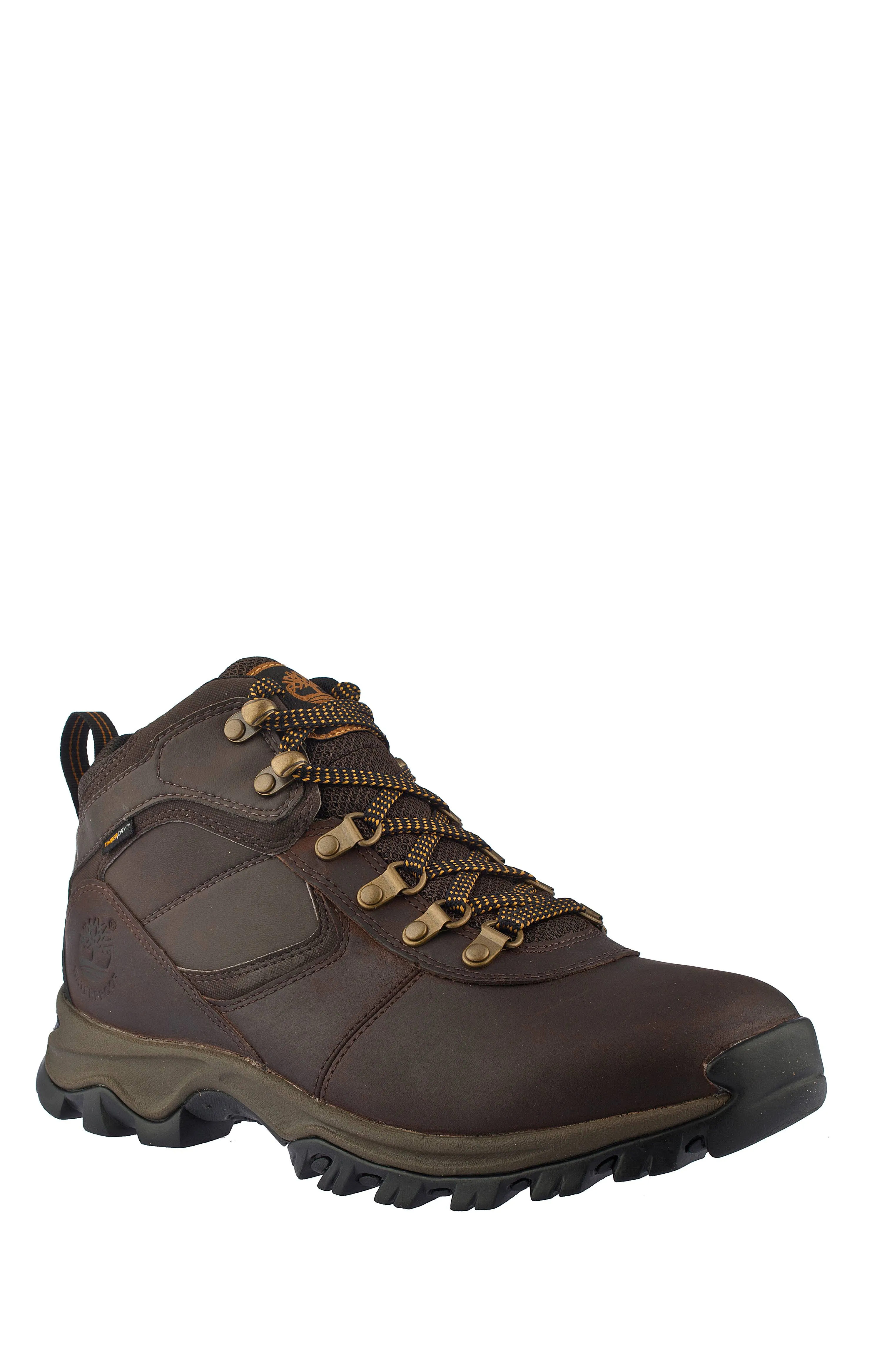 Timberland Men's Mt. Maddsen Mid Waterproof Hiking Boots Brown 12 Wide