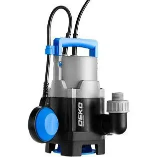 DEKOPRO 400W 1/2HP Sump Pump 1981GPH Submersible Pump Clean/Dirty Water Pump Swimming Pool Garden Tub Pond Flood Drain w/Float Switch and Long 16ft Cable