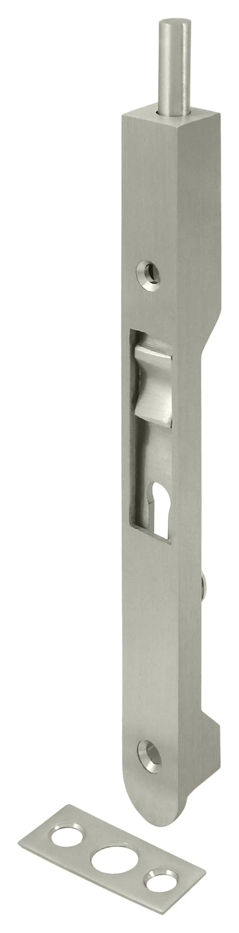 Deltana 7" Flush Bolt HD Satin Nickel 7FBR15