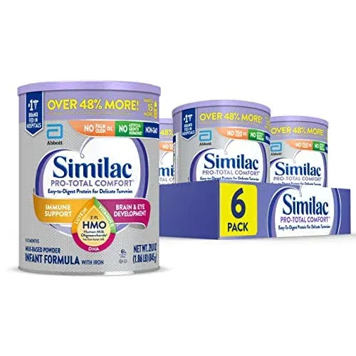 Lot of 6 Similac Pro-Total Comfort Infant Formula-29.8 Oz EXP 03/01/2024