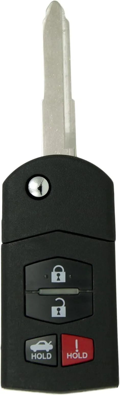 Keyless2Go Replacement for New Keyless Entry Remote Flip Key Fob Mazda 6... 