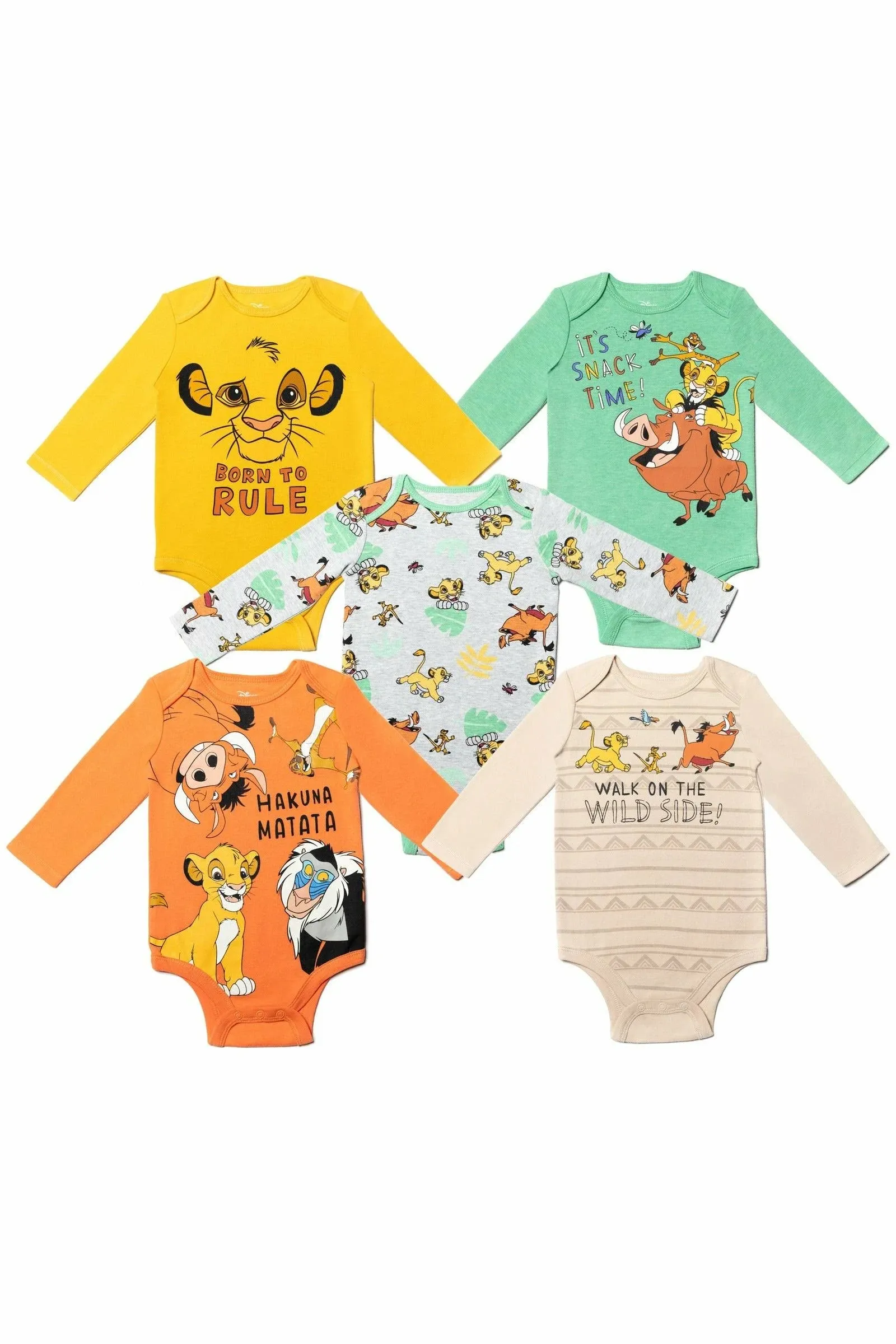 Disney Lion King Newborn Baby Boys Bodysuits