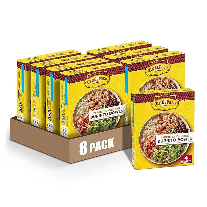 Old El Paso Burrito Bowl Kit Chipotle Chicken, 11 oz (Pack of 8)