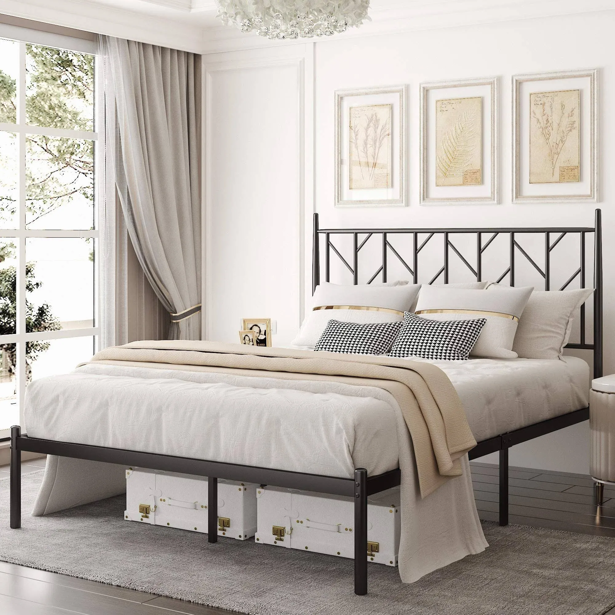 Allewie Full Platform Bed Frame