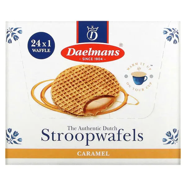 Daelmans Stroopwafels Caramel 24 Waffles 1.38 oz (39 G ) Each