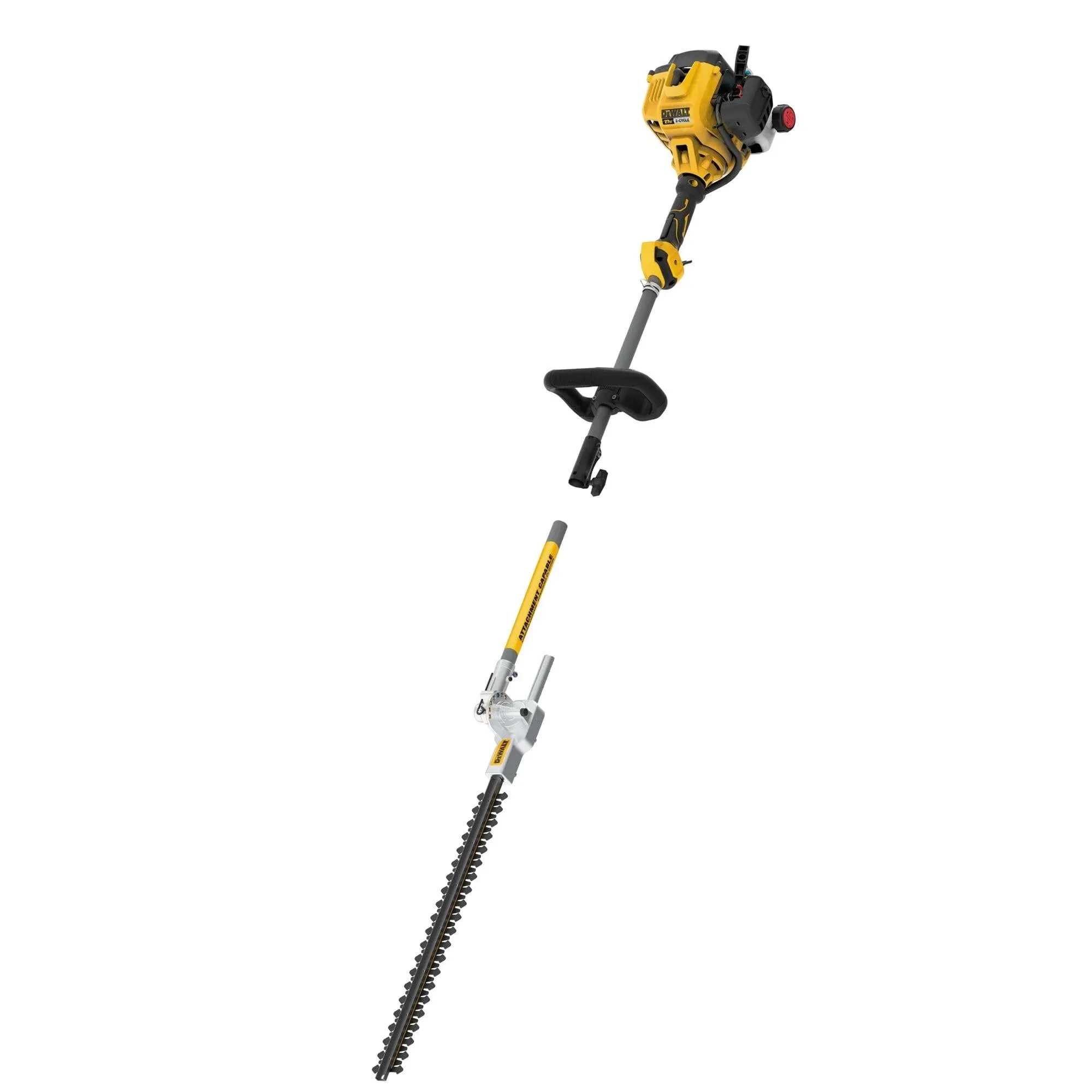 DeWalt 22 in. 27cc GAS 2-Cycle Articulating Hedge Trimmer with Attachment ...