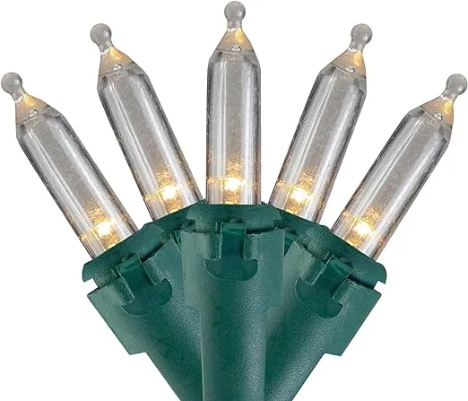 Northlight 35ct Warm White LED Mini Christmas Lights,11.25ft Green Wire