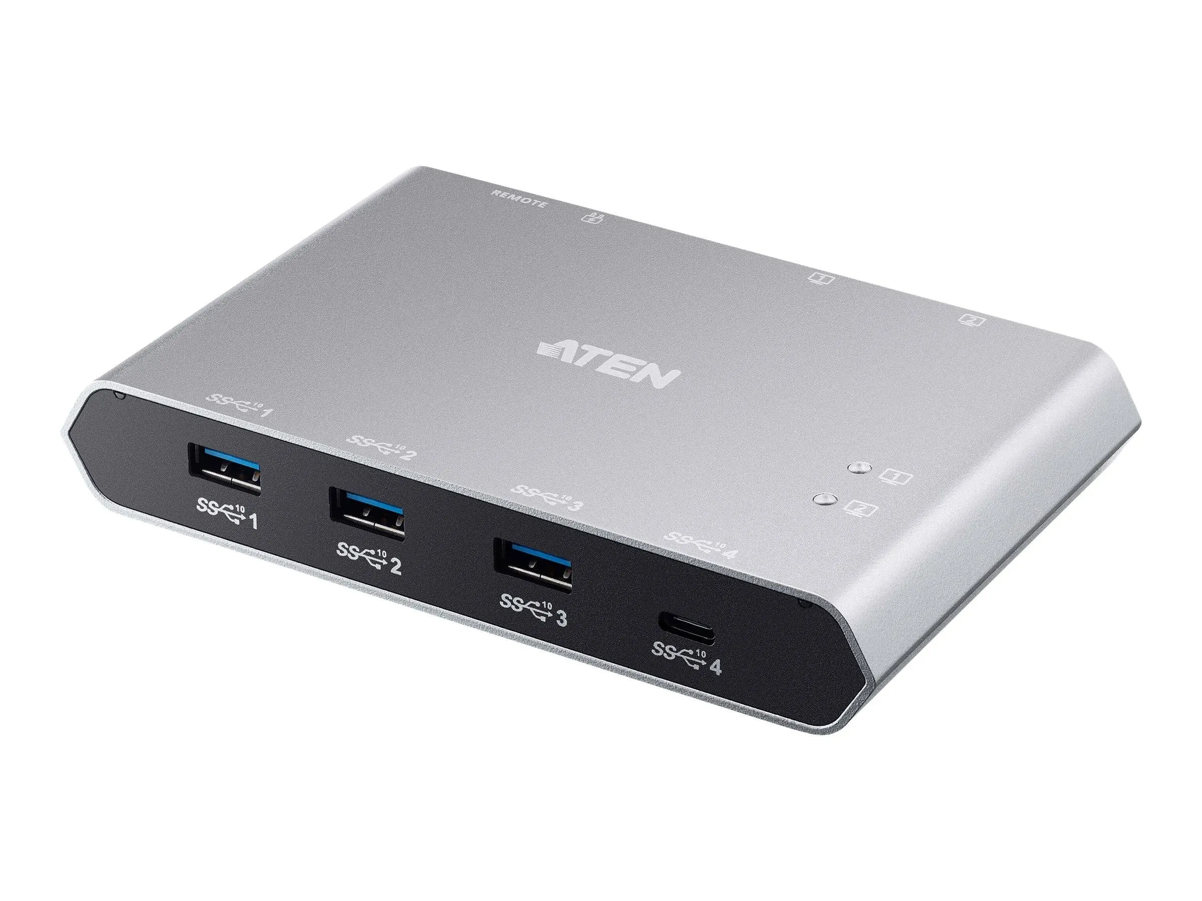 ATEN 2-Port USB-C Gen 2 Sharing Switch with Power Pass-through US3342 - New