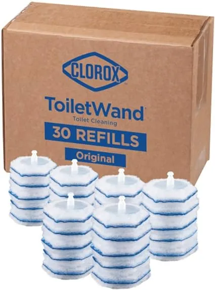 Clorox ToiletWand Disinfecting Refills, Disposable Wand Heads - 30 Count (Package May Vary)