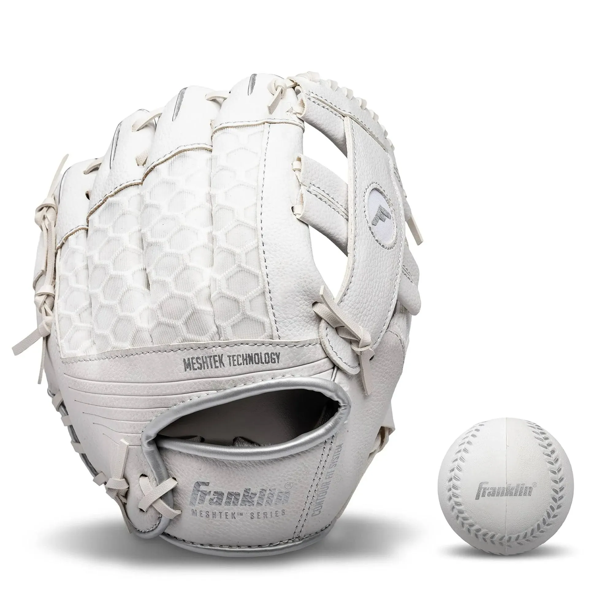 Franklin Sports Meshtek Teeball Glove Ball Hand Throw