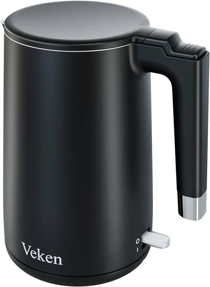 Veken Electric Tea Kettle - 15L Stainless Steel Hot Water Boiler - BPA Free