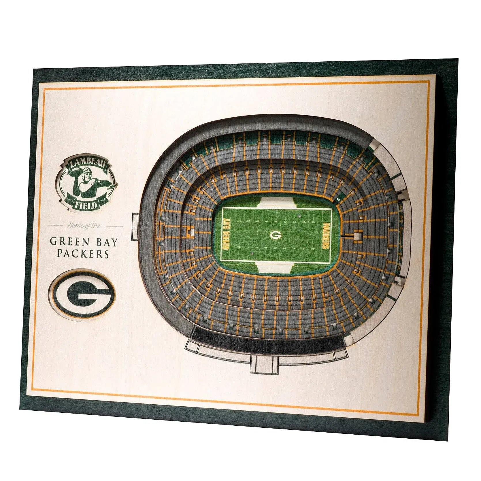 Green Bay Packers - 5 Layer StadiumViews 3D Wall Art