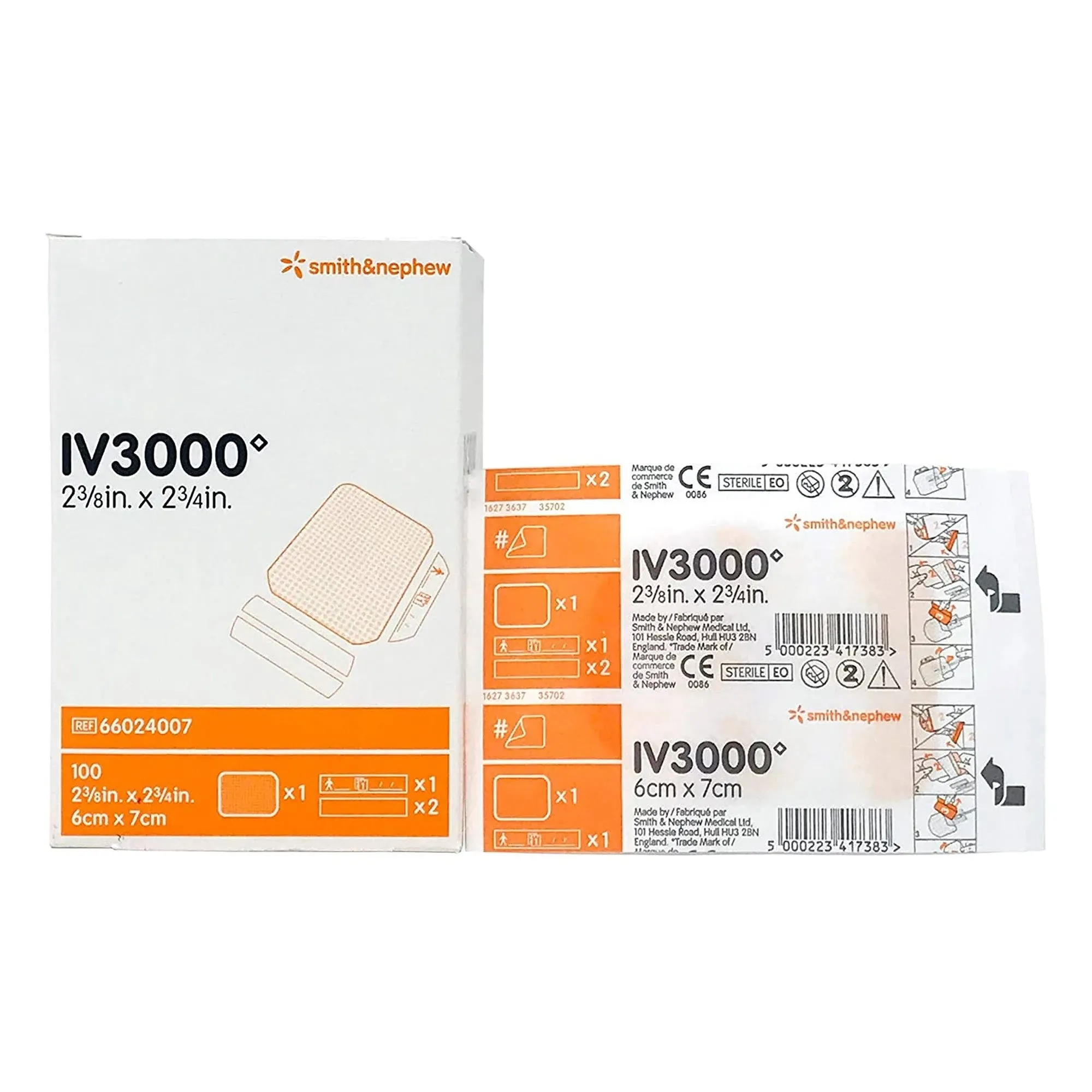 Smith & Nephew IV 3000 1-Hand Transparent Dressing, 100 Count