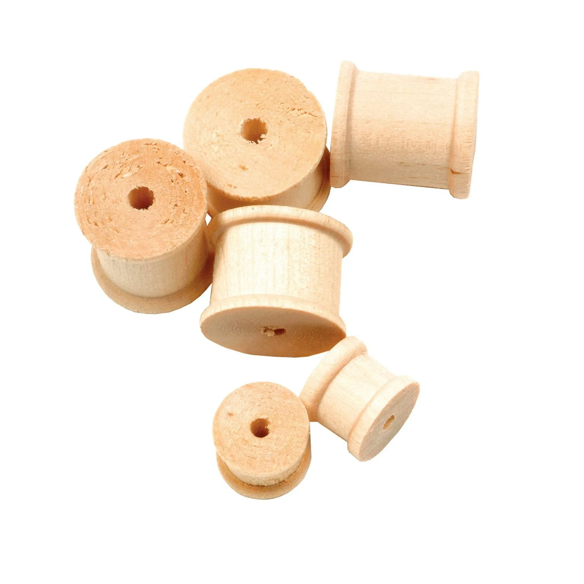 Wood Craft Spools - Assorted Sizes - Pack of 144