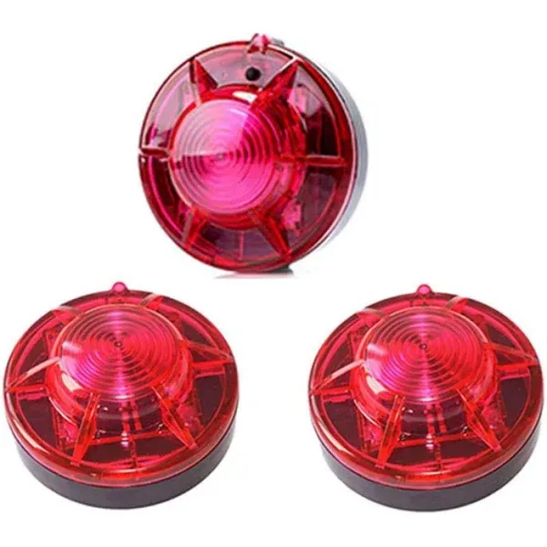 AHOUFHER 3 Pack LED Road Flares Roadside Flashing Emergency Lights Beacon with ...