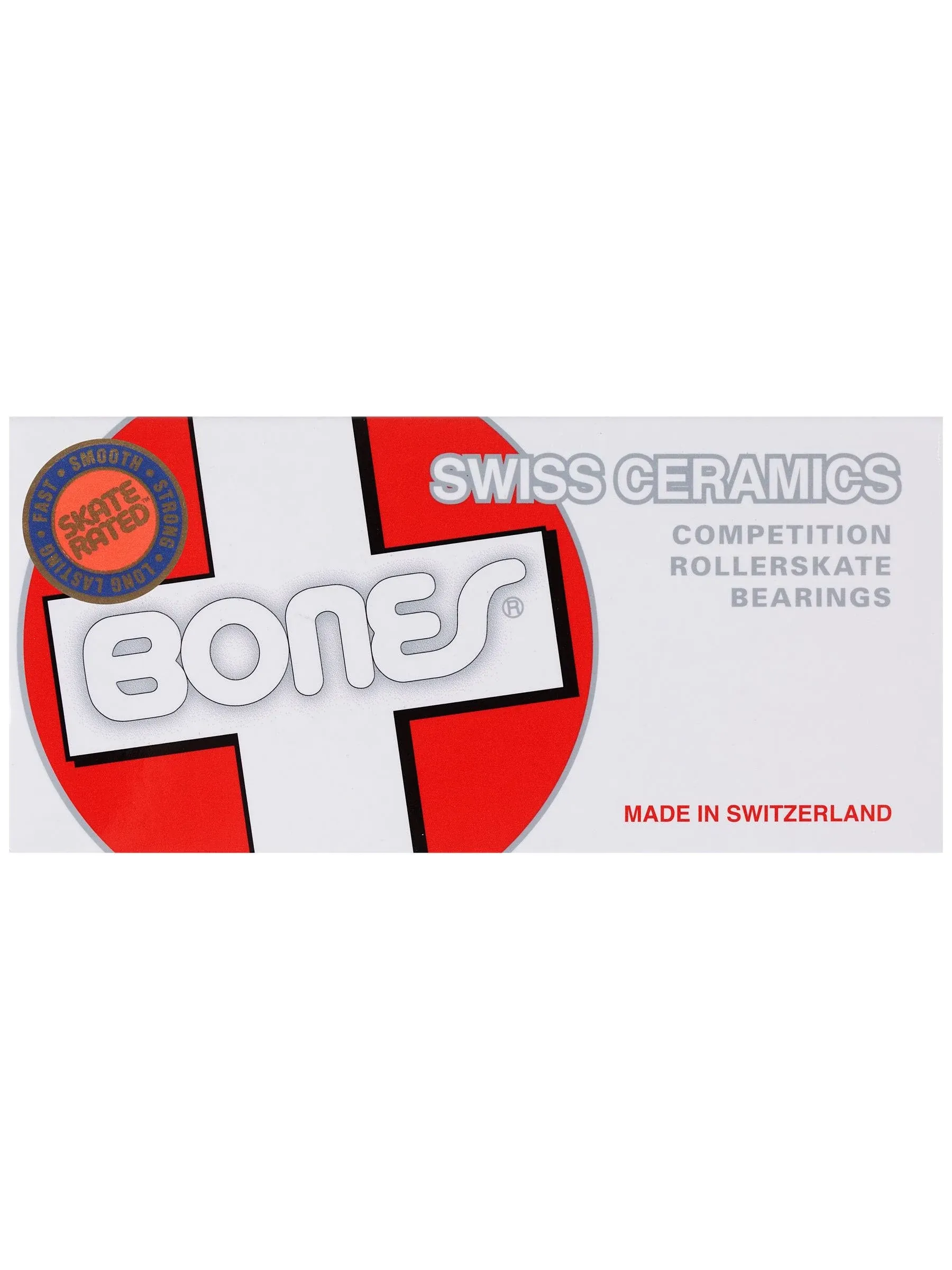 Bones Bearings Skate Bearings Ceramic 16-Count Standard Skateboard Hockey Inline