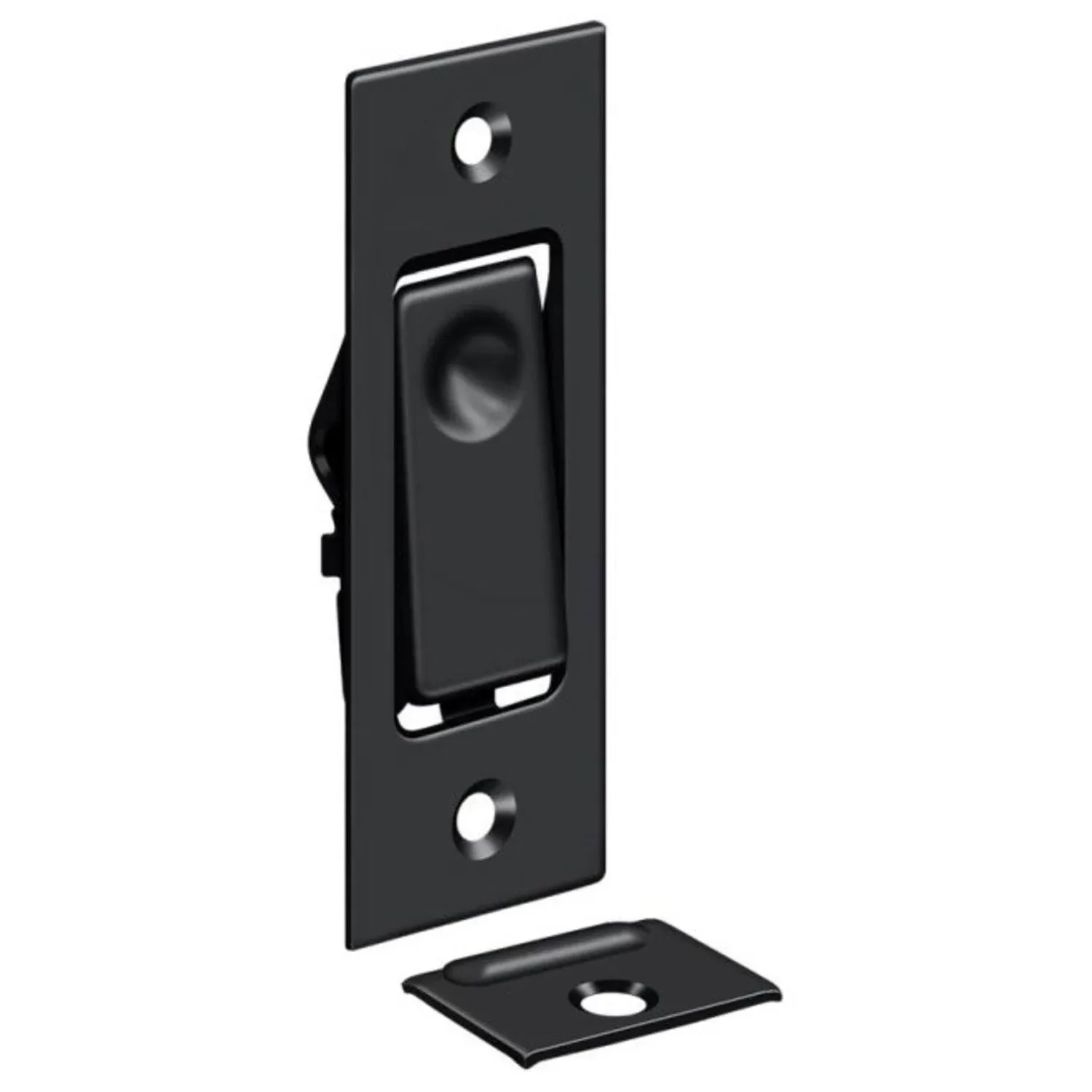 Deltana Pocket Door Jamb Bolt Black PDB42U19