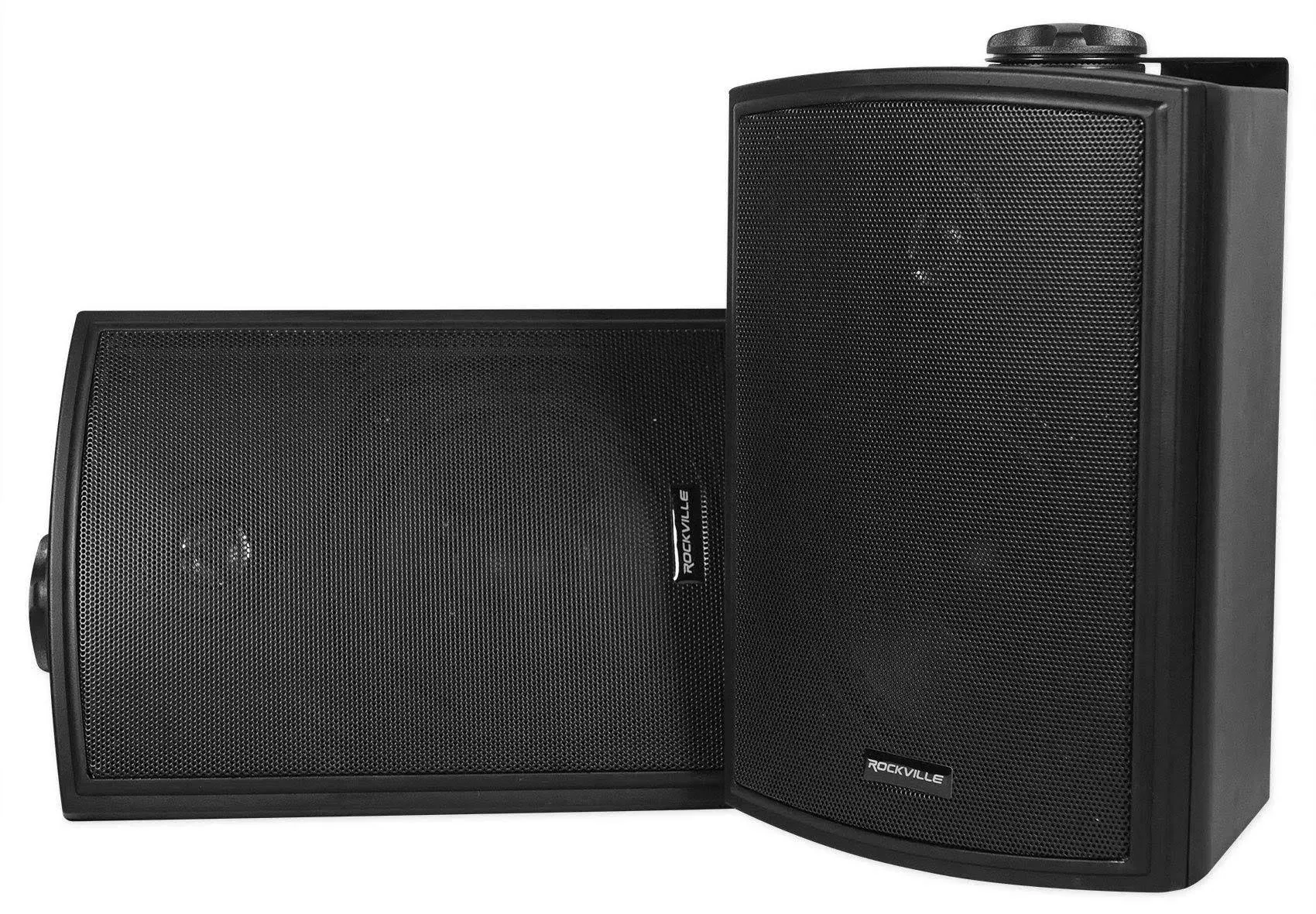 Rockville (2) HP5S BK 5.25" Outdoor/Indoor Swivel Home Theater Speakers in Black