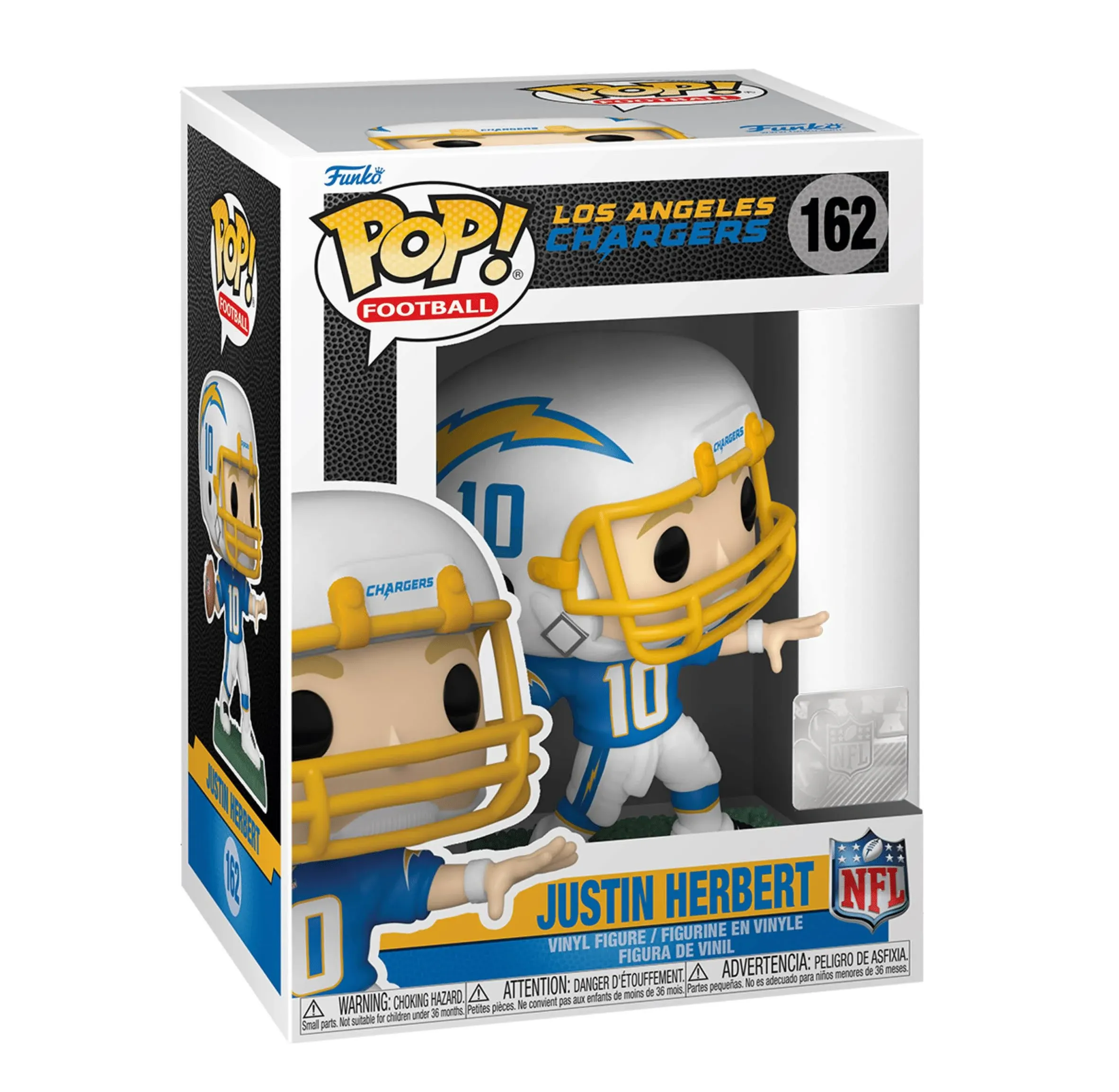 Funko POP! Football: Los Angeles Chargers - Justin Herbert #162