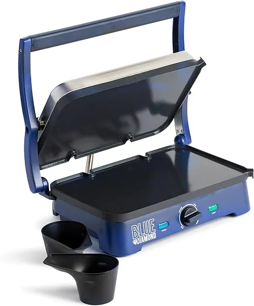 Blue Diamond Cc002858-002 Sizzle Griddle Electric Grill Pan, One Size