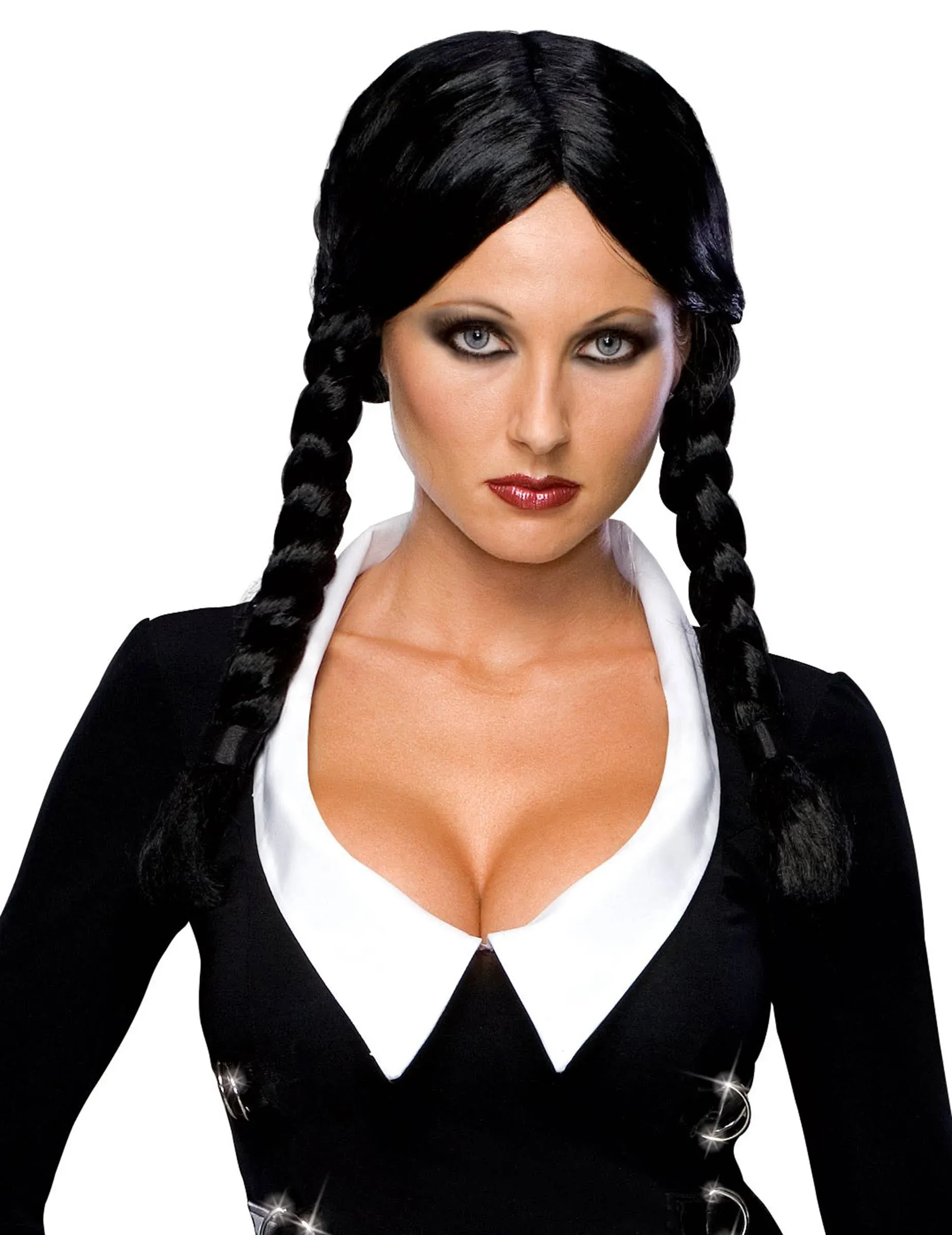 "Women's The Addams Family Wednesday Wig - Deluxe"