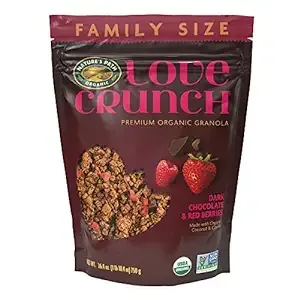 Love Crunch Organic Dark Chocolate & Red Berries Granola, 26.4 oz (Pack of 6), Non-GMO, Fair Trade, by Nature's Path