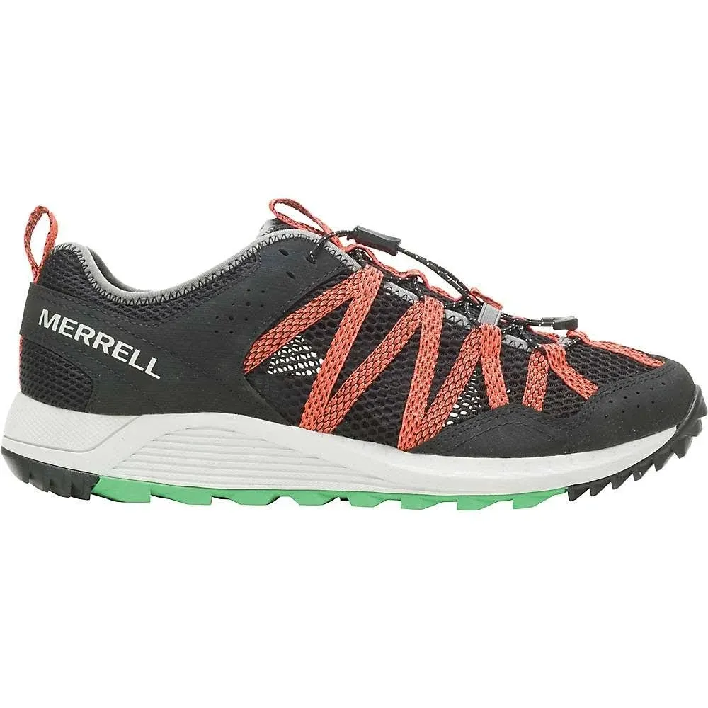 Merrell Men's Wildwood Aerosport Shoe - 11.5 - Black / Tangerine