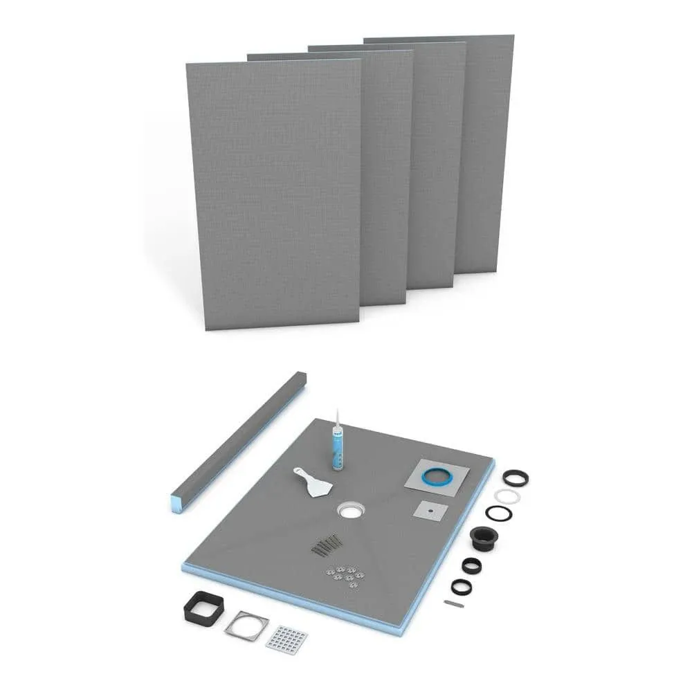 Wedi US2000015 Fundo Primo 42In x 42In Shower Kit Waterproof Installation System