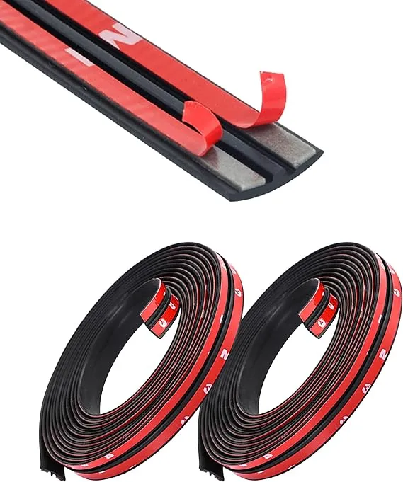 2 Pieces Windshield Rubber Seal Windshield Trim Stripping Car Weather Stripping