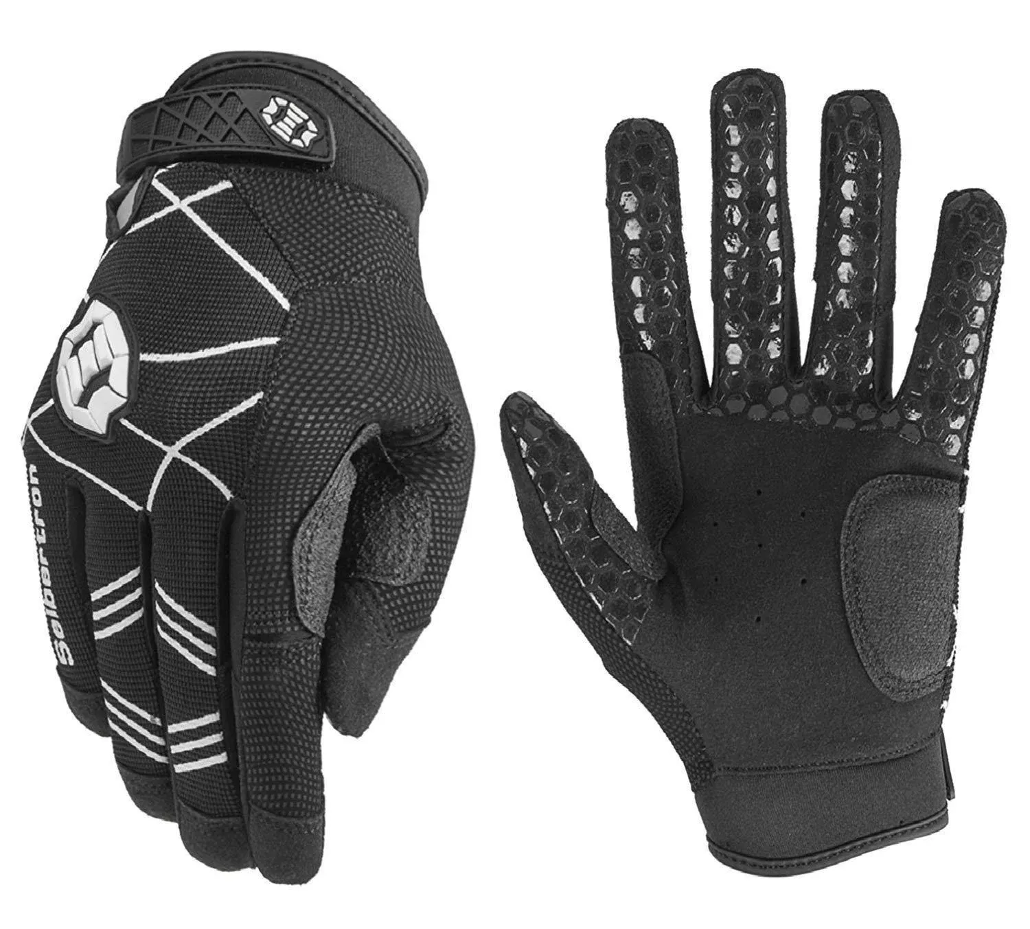 Seibertron B-A-R PRO 2.0 Signature Baseball/Softball Batting Gloves Super Grip Finger Fit for Adult and Youth