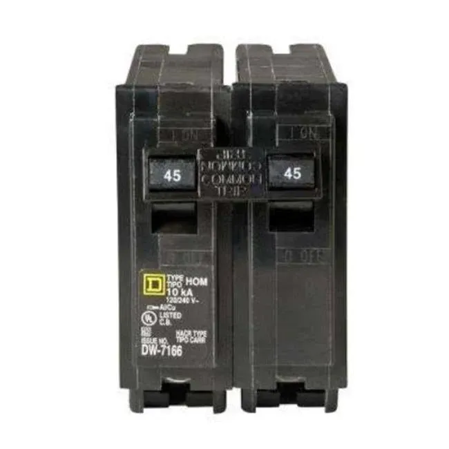 Square D by Schneider Electric HOM245CP Circuit Breaker, Black