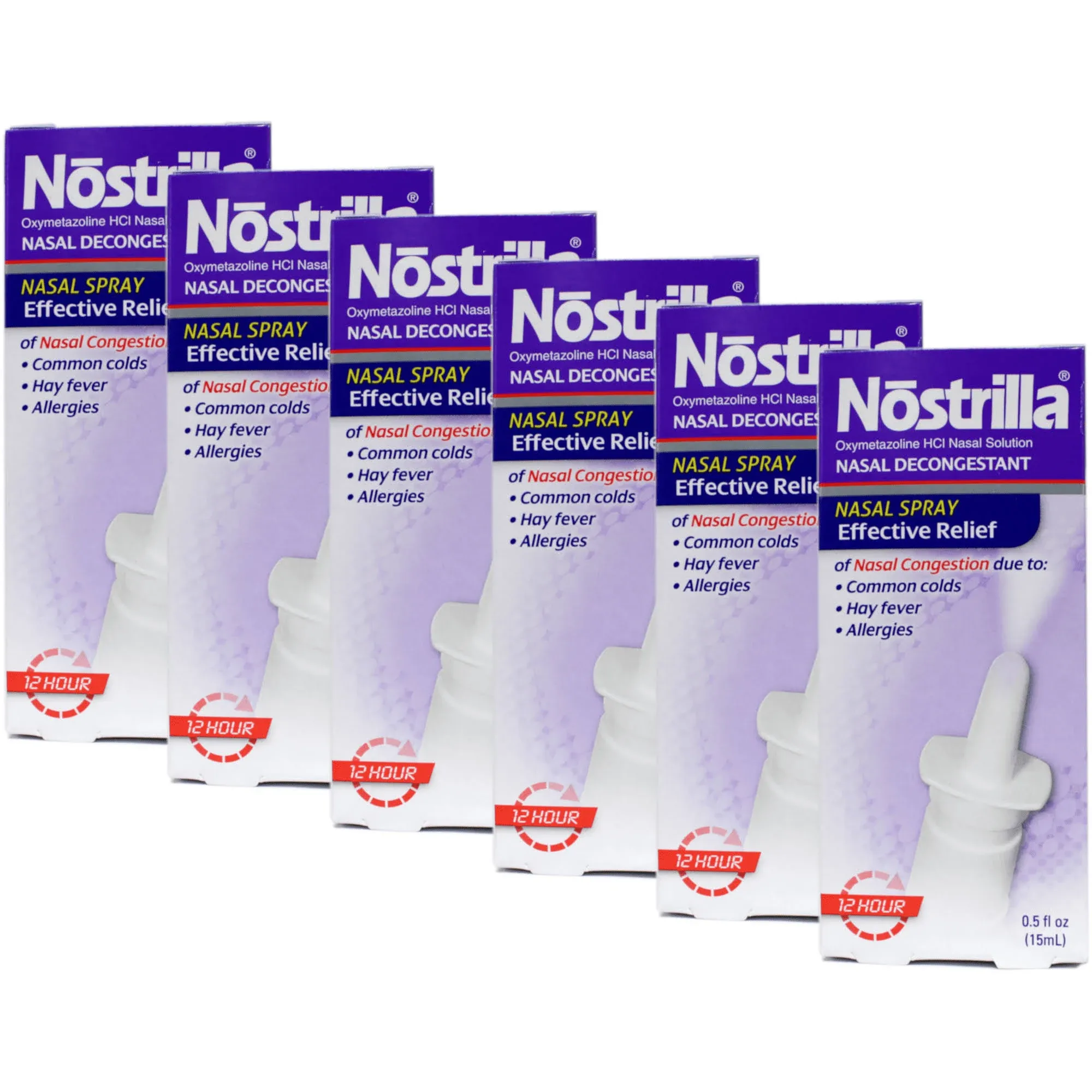 Nostrilla Nasal Decongestant Original Fast Relief 0.50 oz (Pack of 4)