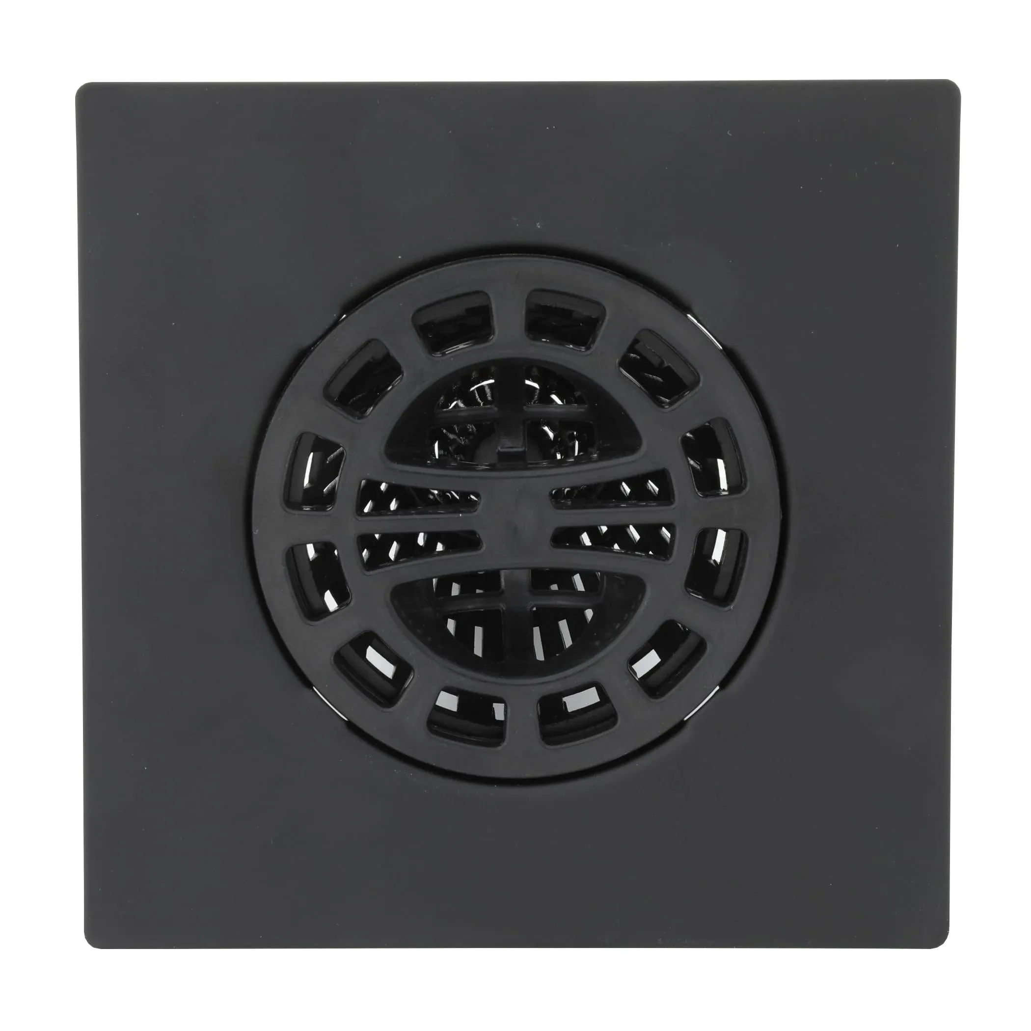 Danco 11087 Square Hair Catcher for Shower Drain in Matte Black