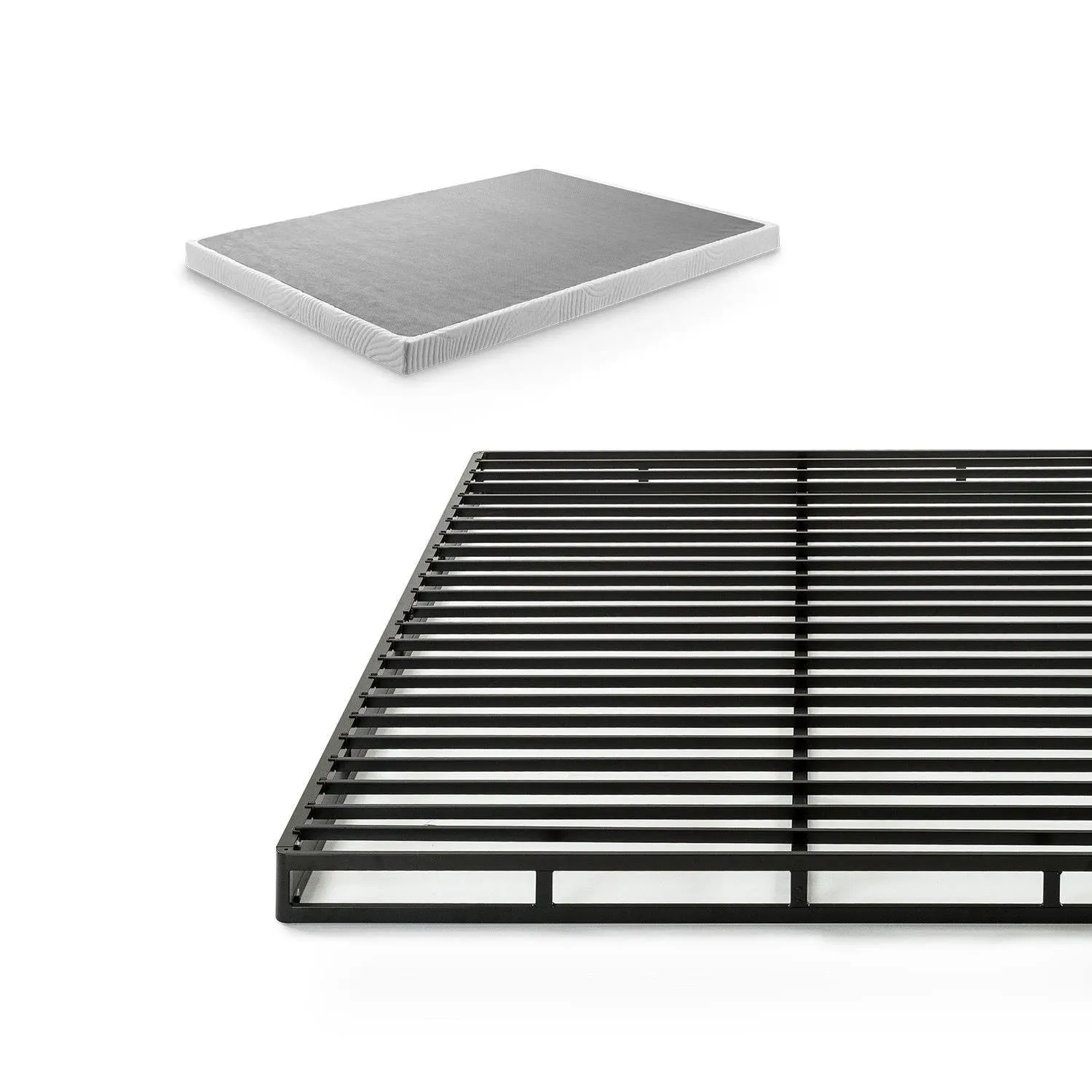 Zinus Quick Lock Metal Smart Box Spring / 4 inch Mattress Foundation / Strong ...