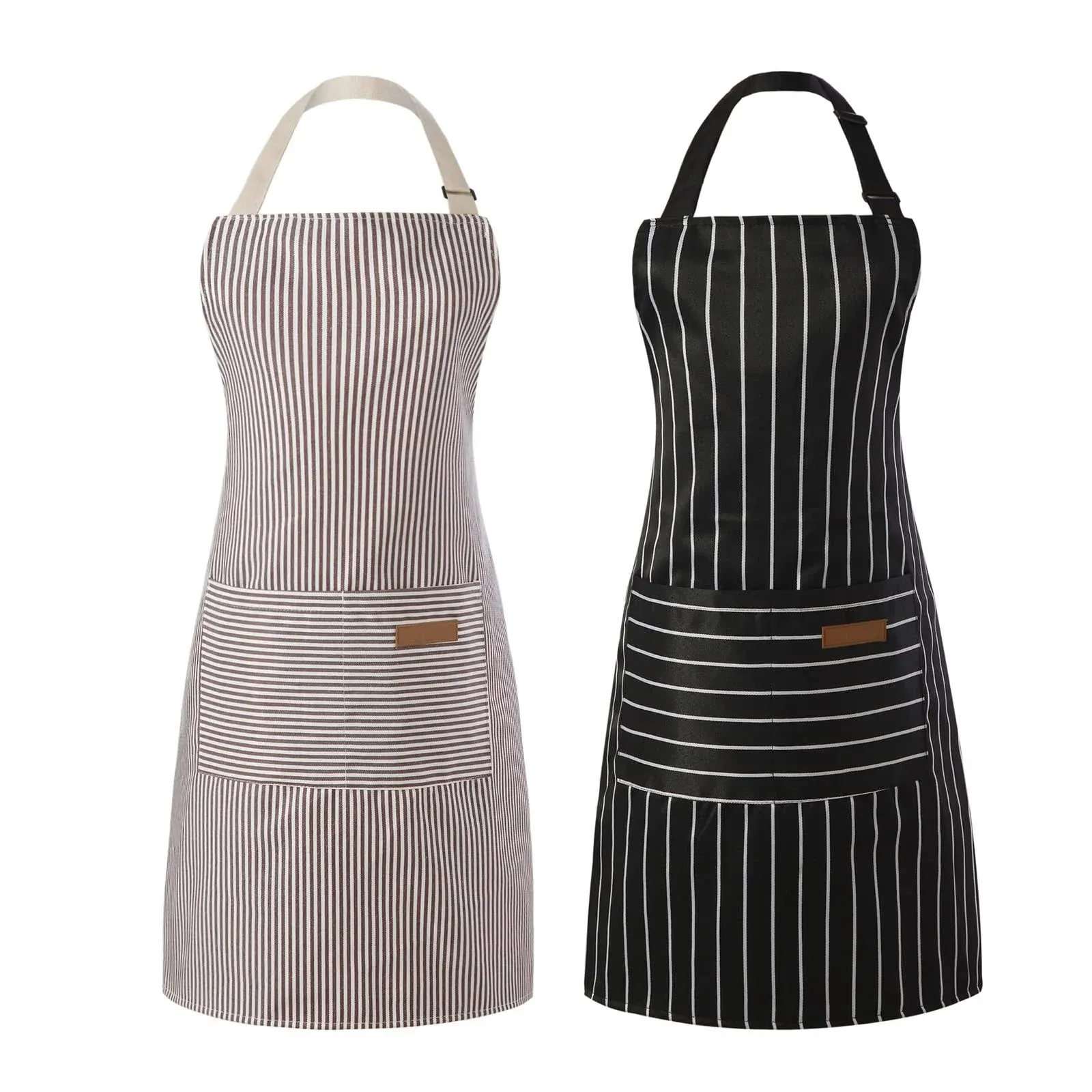 2 Pcs Aprons for Women with Pockets, Aprons for Men, Womens Kitchen Apron, Cooki