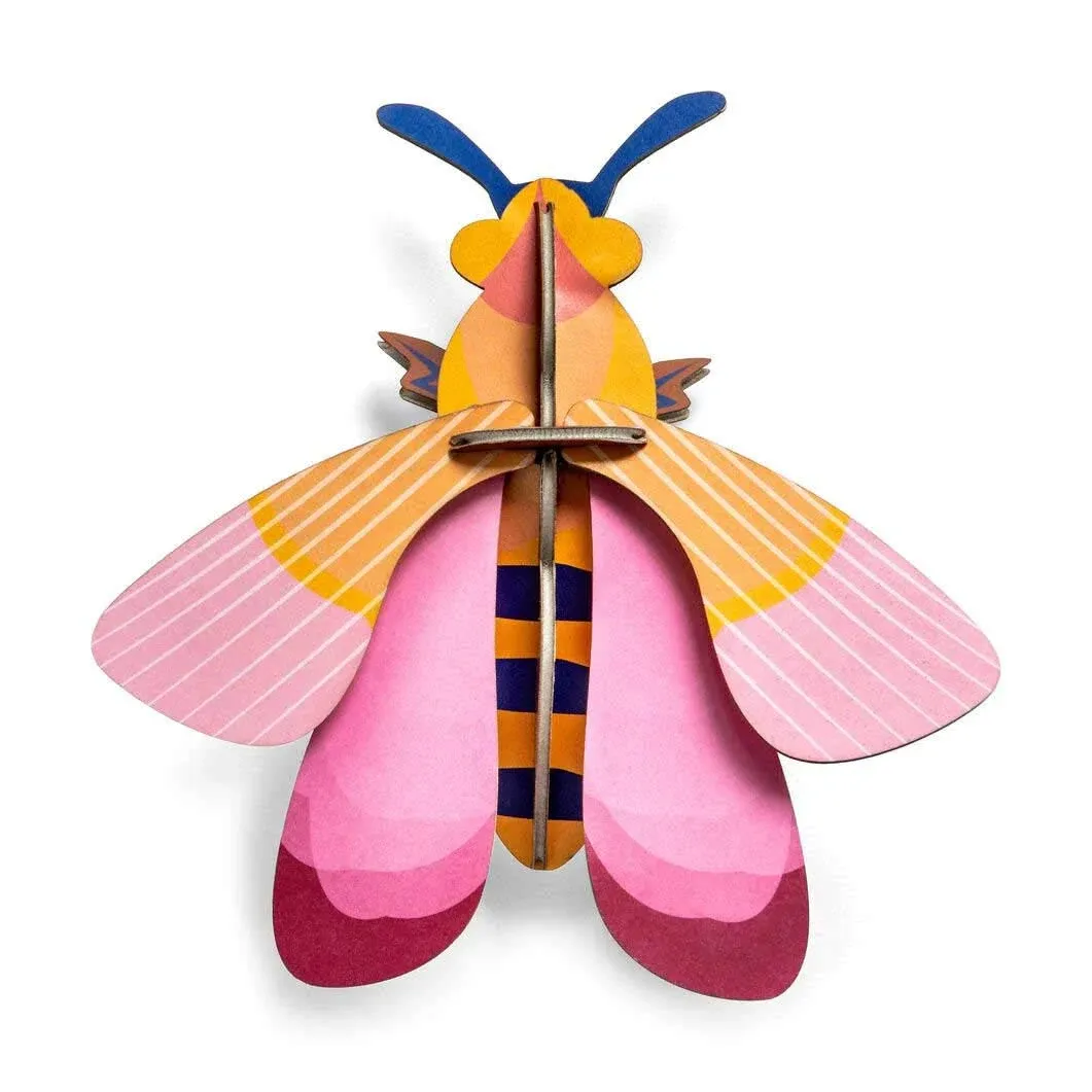 Studio Roof 3D Wall Decoration Small Pink Bee