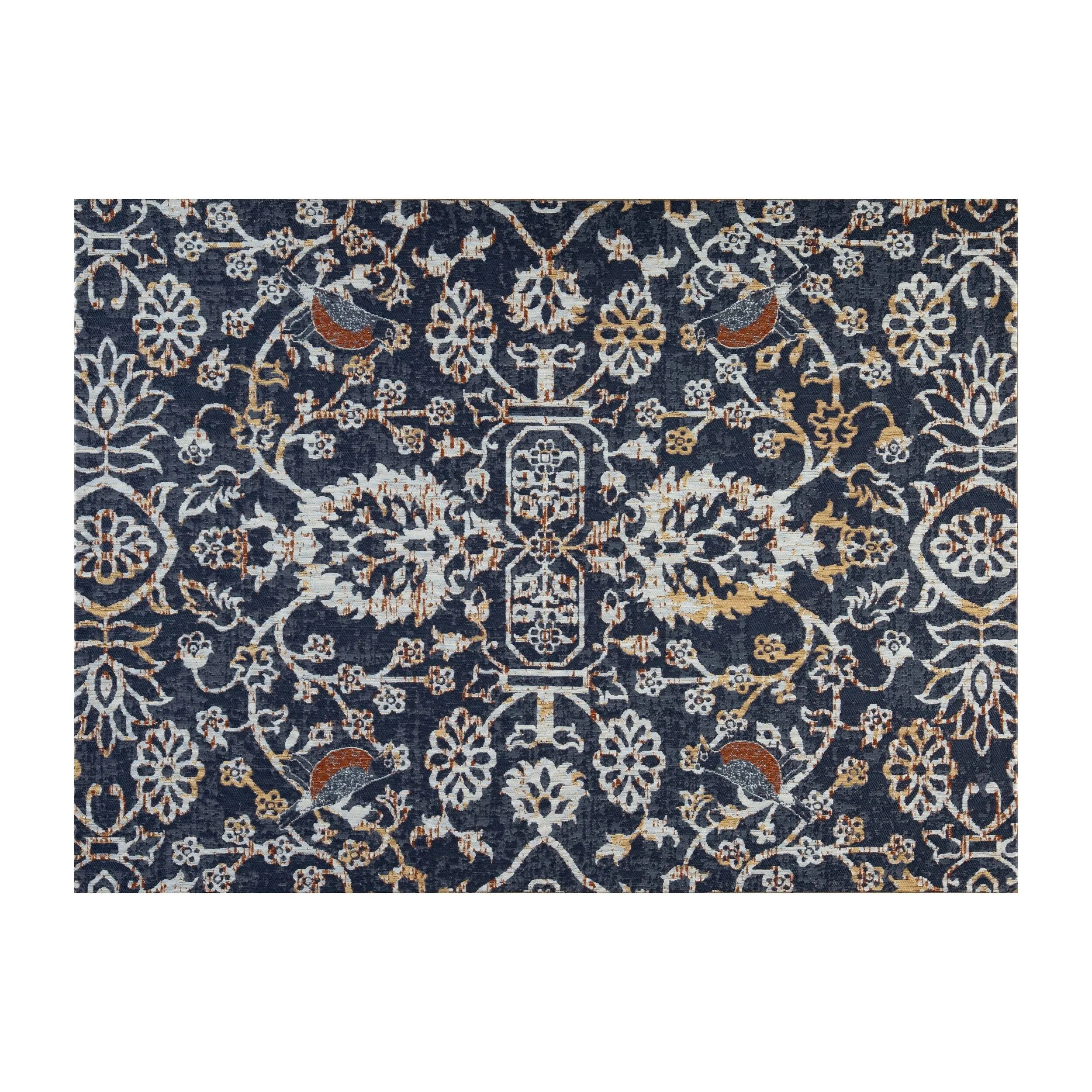 36"x48" Tromso 1/4" Rug'D Chair Floor Mat Blue/Gray - Anji Mountain