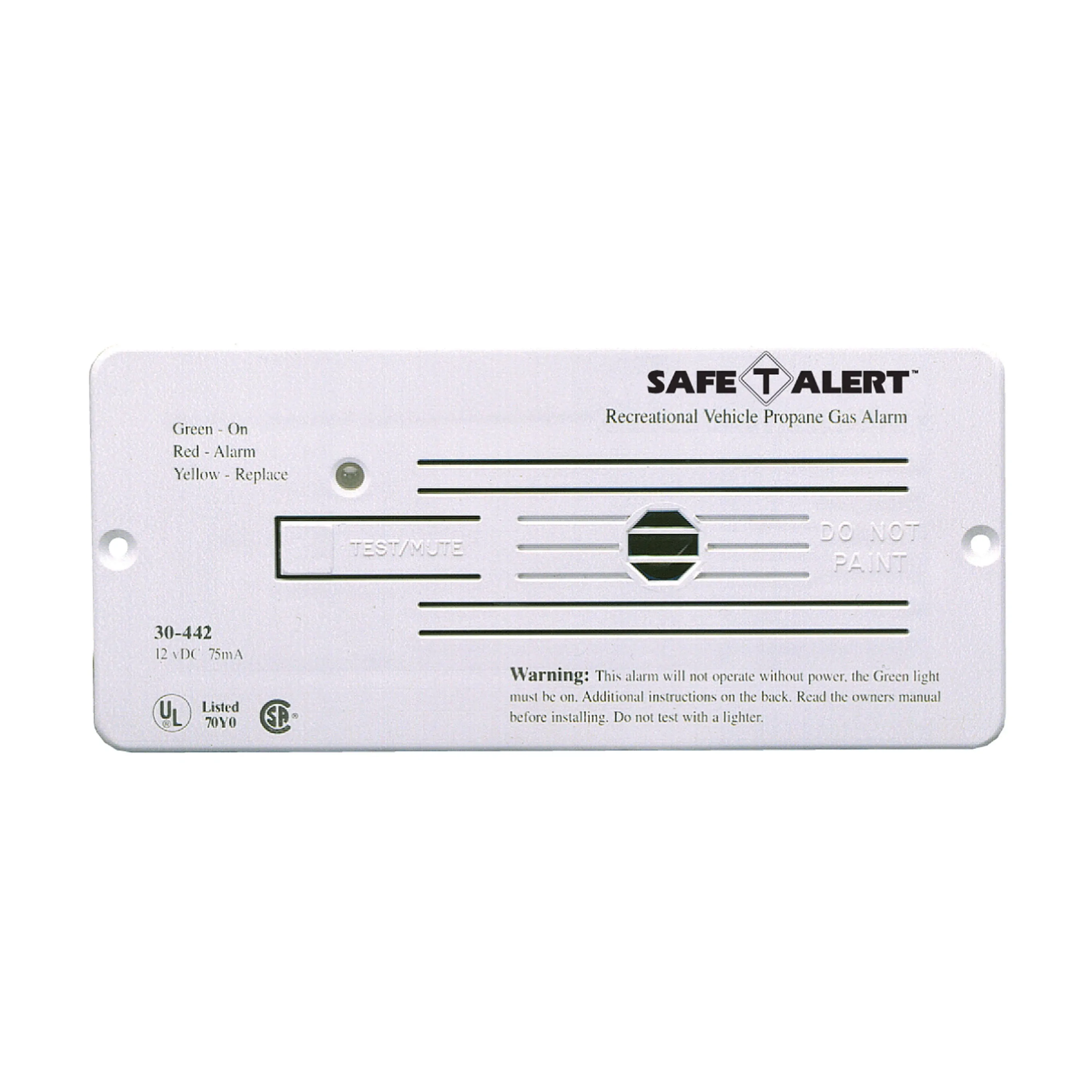 MTI Industries 30-442-P-WT Propane Gas Alarm - White