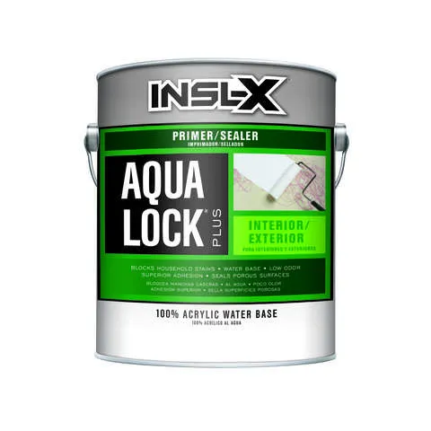 Insl-X Aqua Lock Plus Black Flat Water-Based Acrylic Primer and Sealer 1 gal