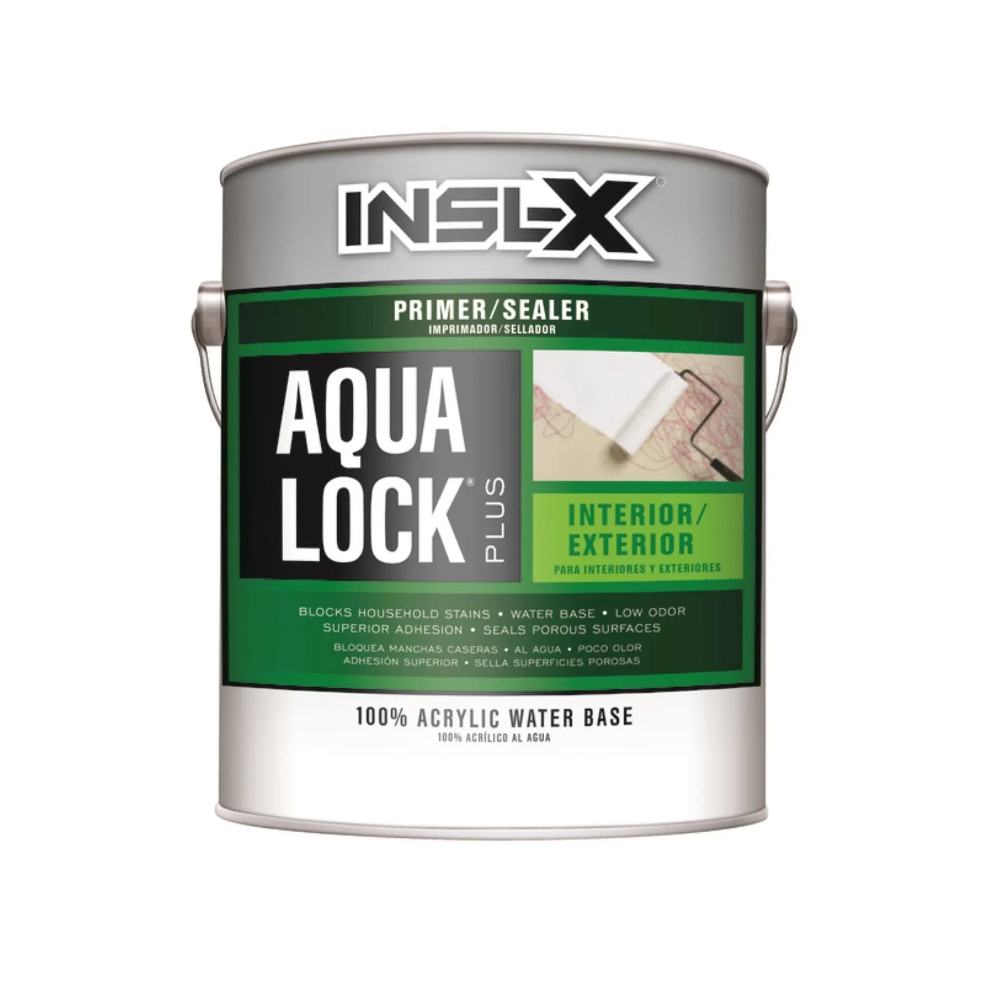 Insl-X Aqua Lock Plus Black Flat Water-Based Acrylic Primer and Sealer 1 gal