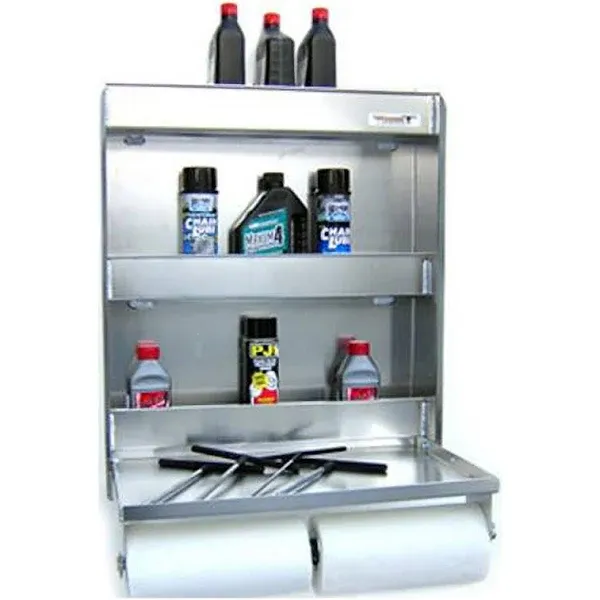 Pit Posse Garage, Shop, Enclosed Trailer Aluminum Wall Cabinet Organizer 