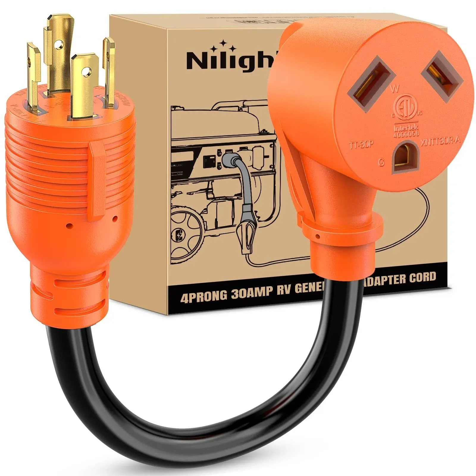 Nilight RV Generator Adapter Cord