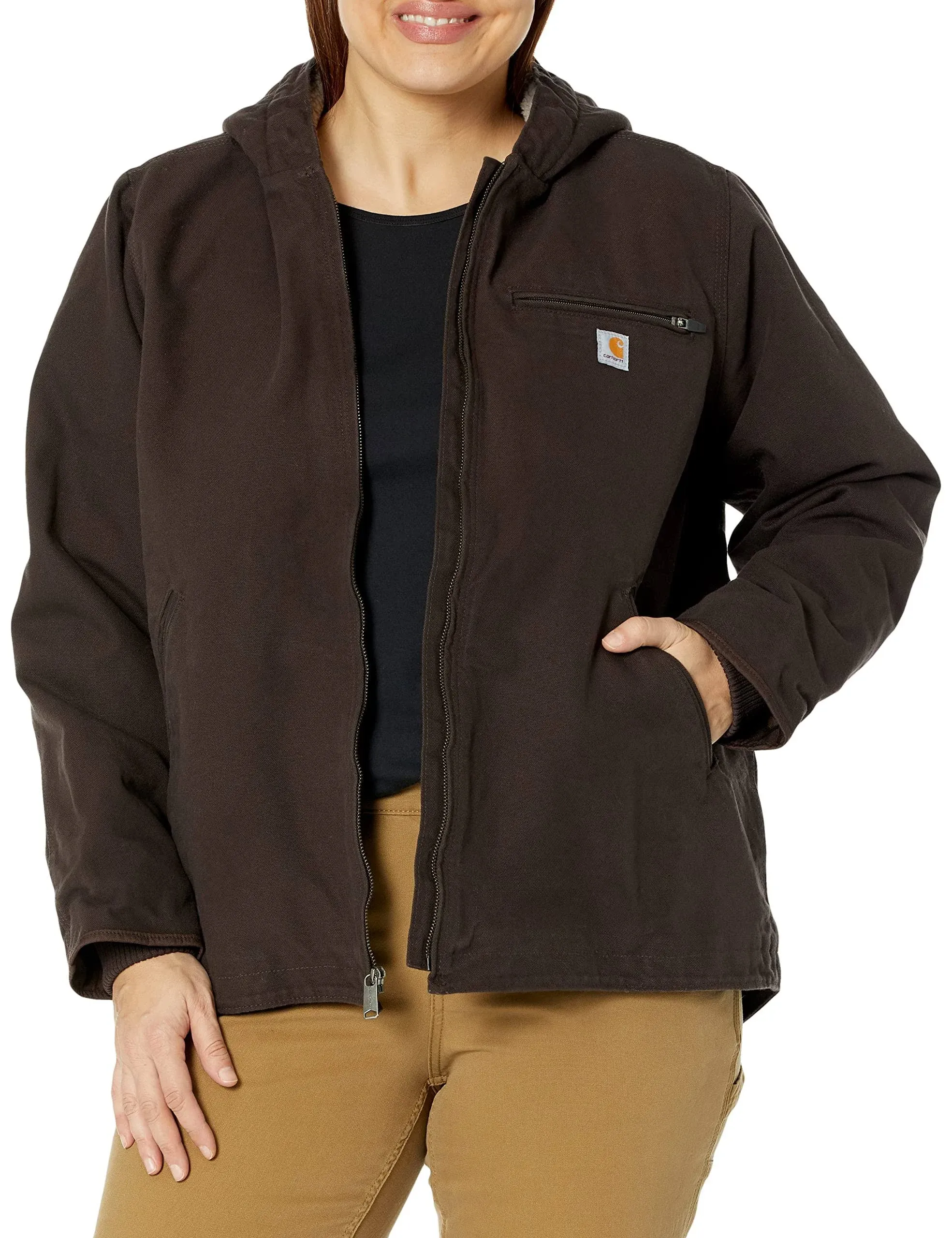 Carhartt Women's Washed Duck Sherpa Lined Jacket