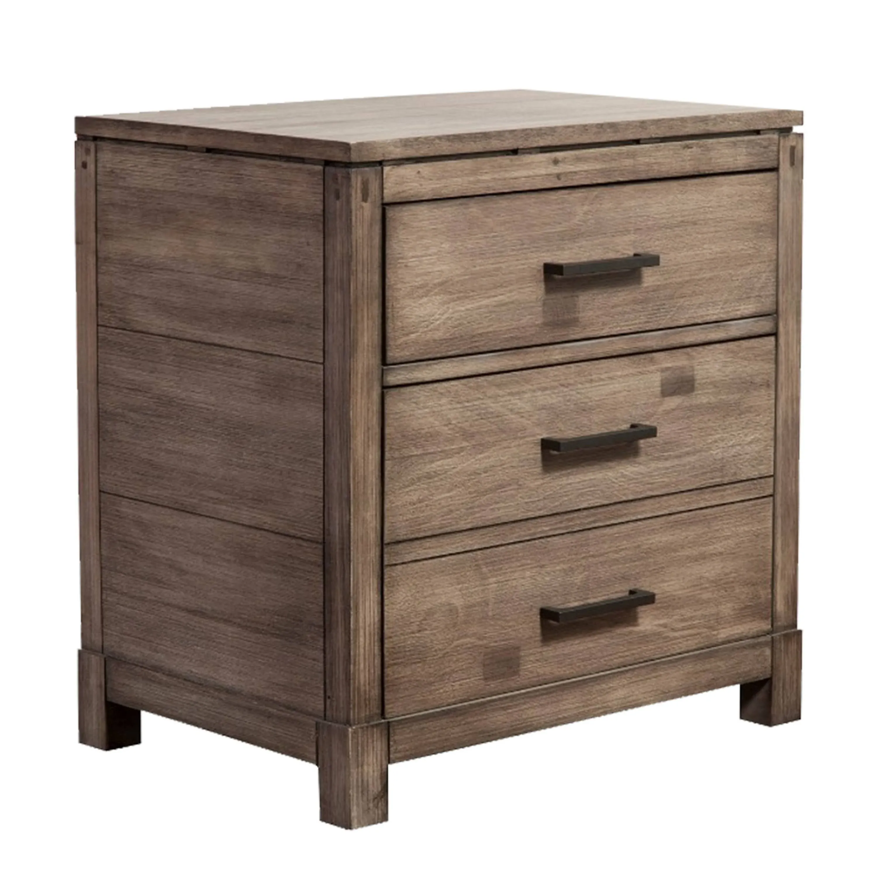 Alpine 1700-02 Sydney Weathered Grey 2-Drawer Nightstand